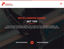 Tablet Screenshot of doerrer.ch